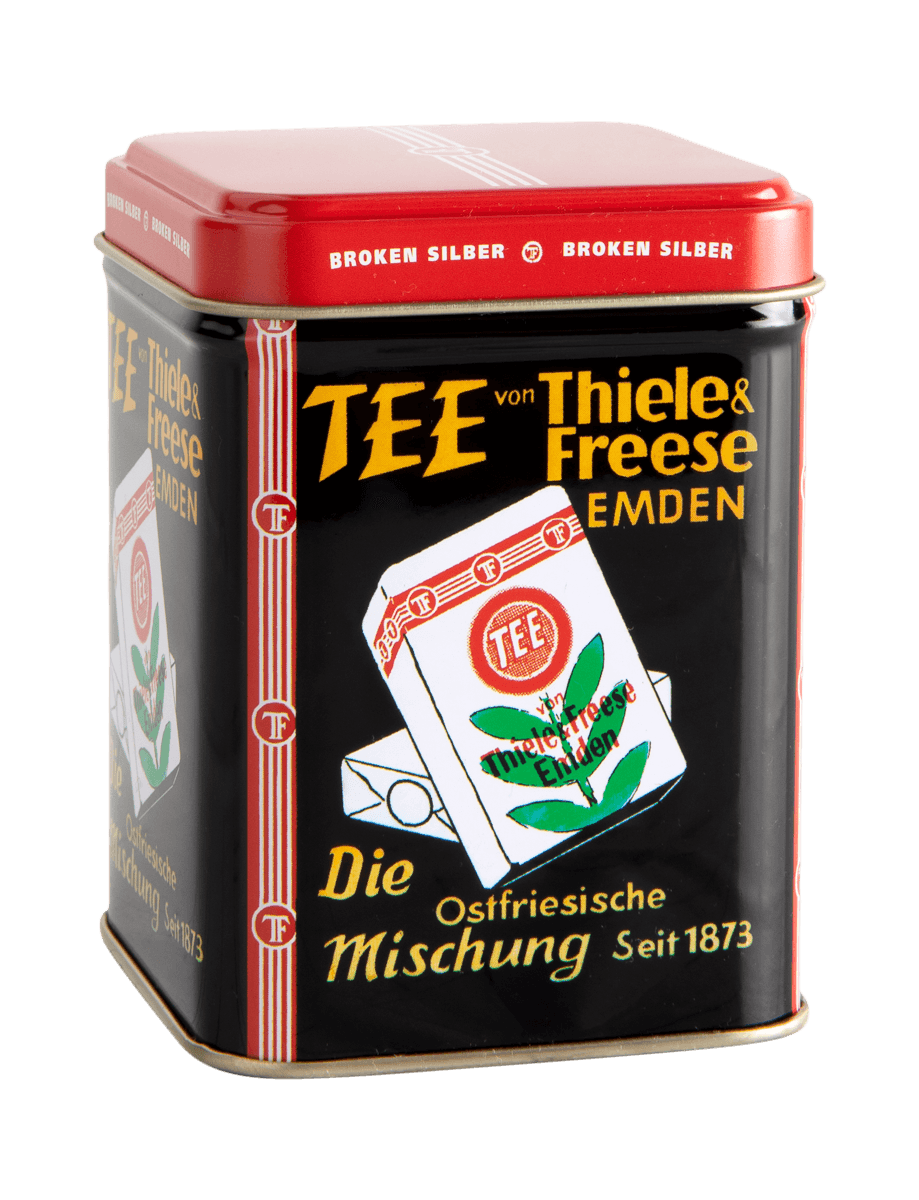 Teedose Retro-Design-Dose 100g gefüllt